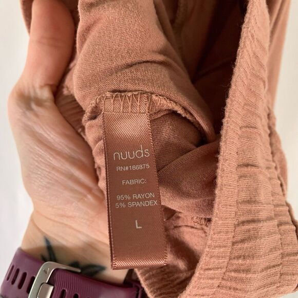 nuuds Pajama Pants Women's Large Pull On Drawstring Pocketless Lightweight - Picture 6 of 10